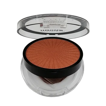 

Ministar face bronzer highlighter powder waterproof 8 colors contouring makeup gold silver metallic highlighter palette MT024