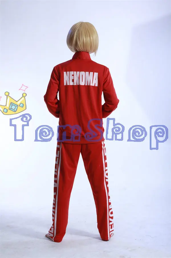 Haikyuu! Женский костюм для косплея NEKOMA куртка и длинные штаны в стиле унисекс