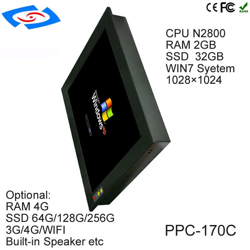 17 дюймов промышленные резистивный Сенсорный экран Панель ПК с 4xcom/4xusb/2xlan/1xvga/1 xhdm для автоматического вызова компонентов