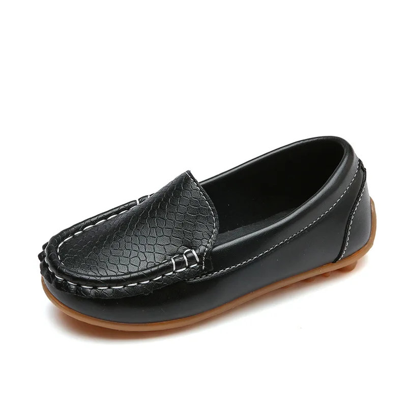 children's sandals JGSHOWKITO Kids Shoes Candy Colors Unisex Boys Girls Soft Loafers Slip-on PU Leather Shoes For Children Size 21-38 Moccasin Hot slippers for boy