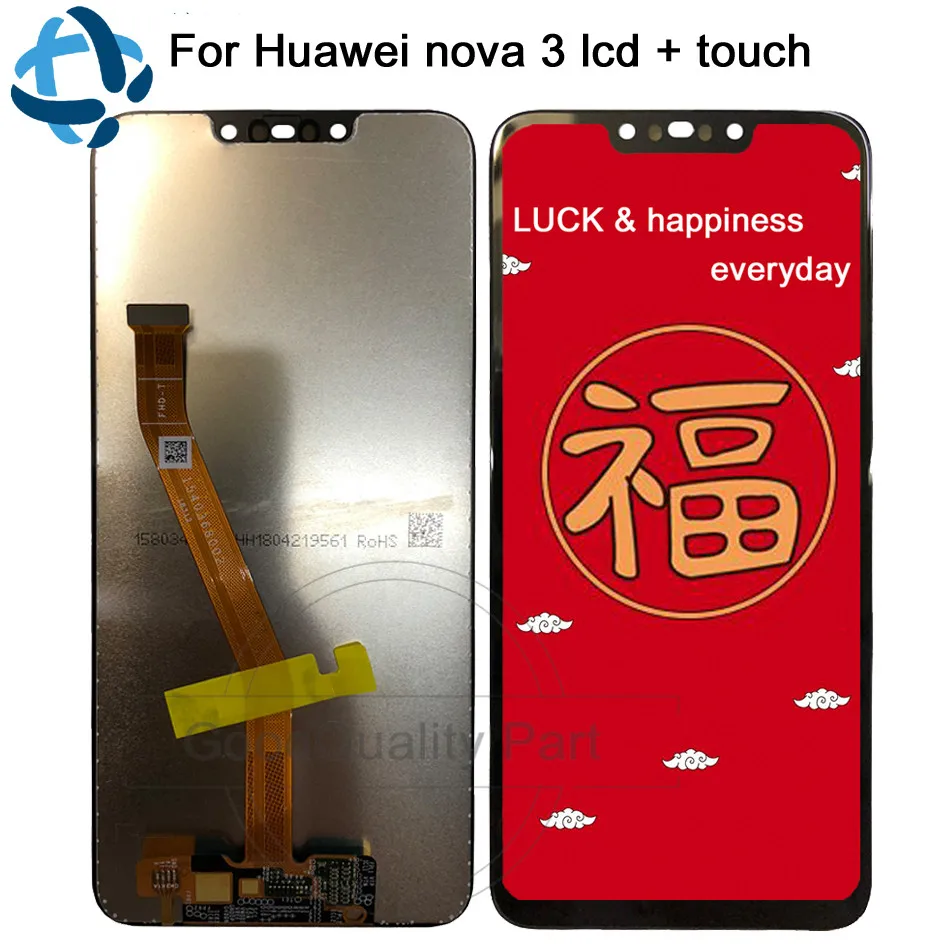 

New 6.3''For Huawei Nova 3 Nova3 Full LCD DIsplay + Touch Screen Digitizer Assembly PAR-AL00 PAR-LX1 PAR-LX1M PAR-LX9 PAR-TL20
