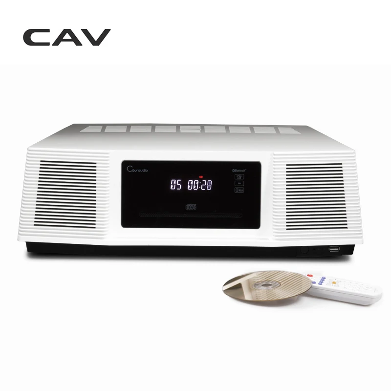 CAV IH-30 Bluetooth динамик CD MP3 радио плеер USB док-станция черный белый 2,0 канальный Домашнее использование Классический Bluetooth комбинация динамиков - Цвет: Белый