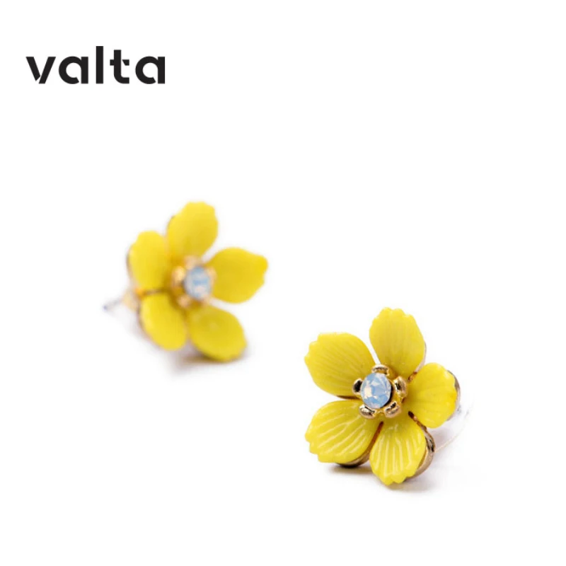 

boucle d'oreille femme 2019 earrings for women fashion jewelry indian big big vintage earrings yellow Flower