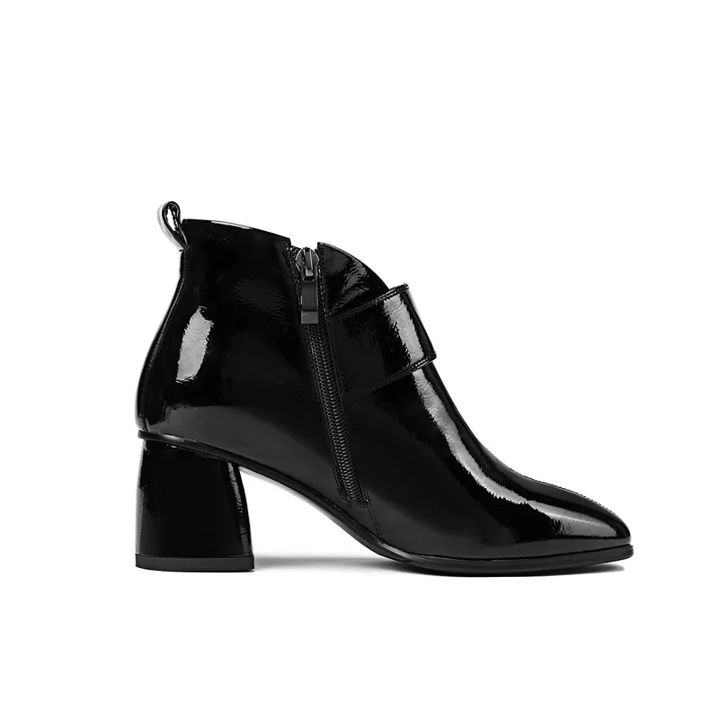Botas 42 Botines Llegada Caliente light Felpa Más Boots Gray Black Grueso Otoño Tobillo Boots Nueva Negro Zapatos Interior De Mujer Hebilla Tamaño La Tacones Con P8BHq