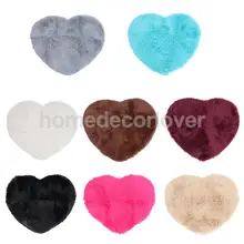 Супер мягкий прекрасный в форме сердца коврики подушки противоскользящие двери коврик для дома спальни 70x60 см
