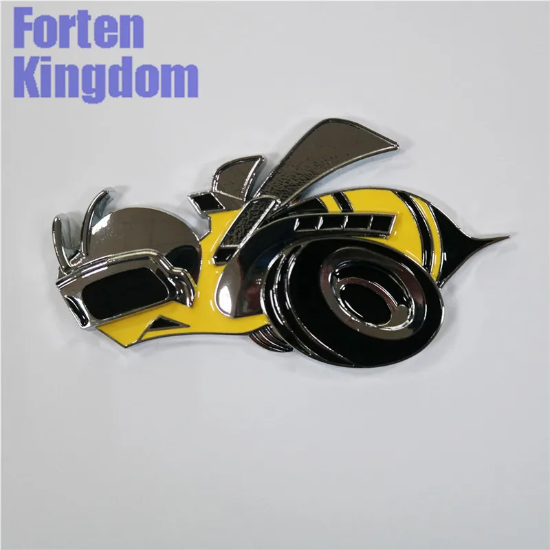 Forten Kingdom 1 шт. украшение автомобиля большой желтый супер пчела Шмель Шершень эмблема металл на заказ Авто знак наклейка логотип