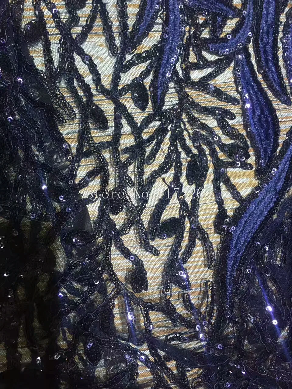 Unique classic grayish deep blueFrench Lace cord embroidery African tulle lace fabric with small sequinsJRB-62154 | Дом и сад