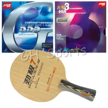 Профессиональная комбинированная ракетка DHS POWER. G7 PG7 PG.7 PG 7 лезвие для настольного тенниса с Hurricane3 и G555 Резина с губкой с длинной рукояткой FL