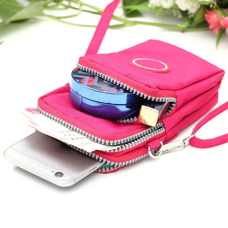 Universal Women Small Shoulder Bags Fashion Zippers Mobile Phone Bags Coin Pocket Outdoor Crossbody Bags Wrist Handbag 2019 Universal Women Small Shoulder Bags Fashion Zippers Mobile Phone Bags Coin Pocket Outdoor Crossbody Bags Wrist Handbag 2019