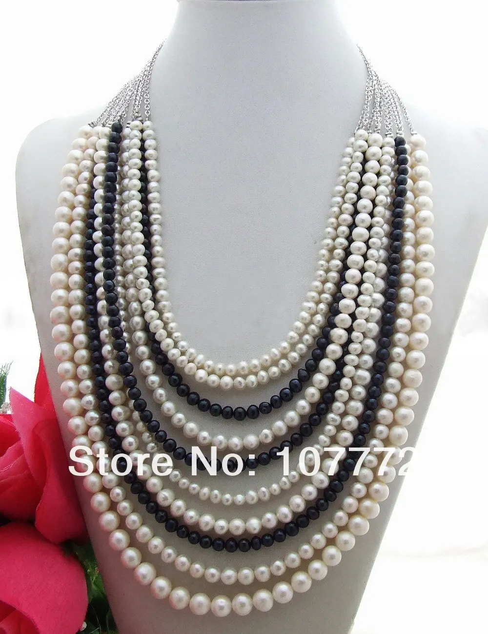 

10 Strands Pearl Necklace