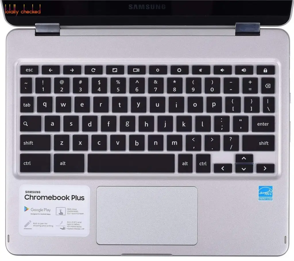 Клавиатура для ноутбука, чехол для samsung Chromebook Plus XE513C24 12,3 ''/для samsung хромированная книга Pro 12,3 дюймов XE513C24 - Цвет: black