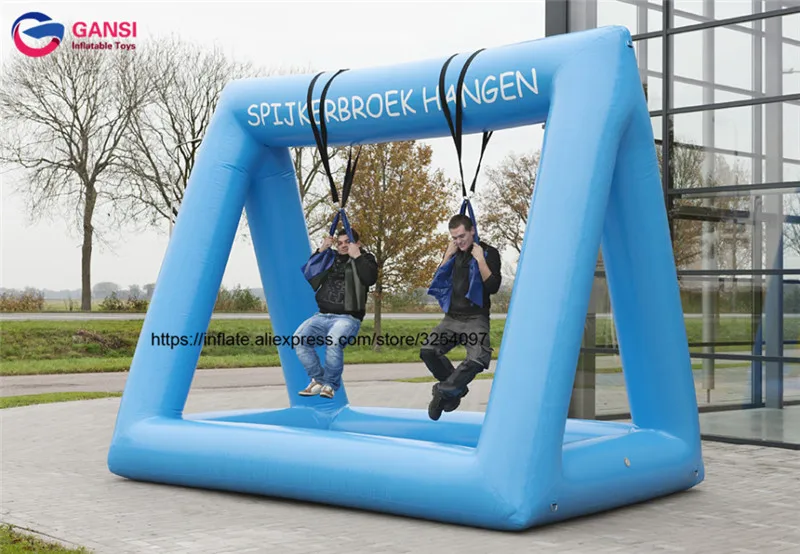 Outdoor Attractive Inflatable Hang Tight Game,Adult Inflatable Interactive Game For Event Kids Use