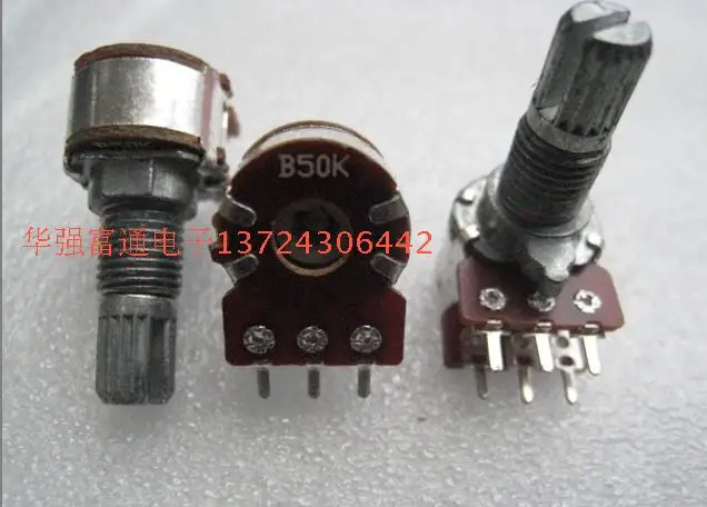 

12 type adjustable potentiometer double volume potentiometer B50K - 15 kq flower stalk stereo knob potentiometer