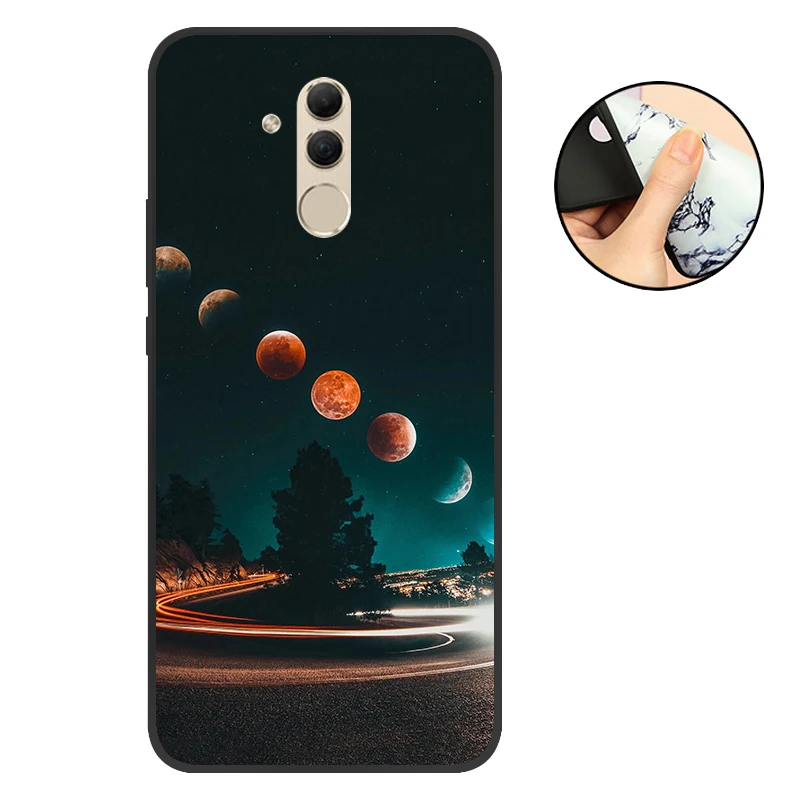 Силиконовый защитный чехол для телефона mate 20 Lite, чехол для huawei mate 20 Lite, черный матовый мягкий чехол для телефона mate 10 Lite - Цвет: YXT