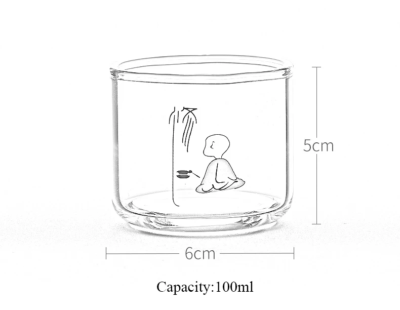TANGPIN термостойкие монах стекло чашка для чая прозрачных чайная чашка стекла кофе кунг-фу чашка 100 мл