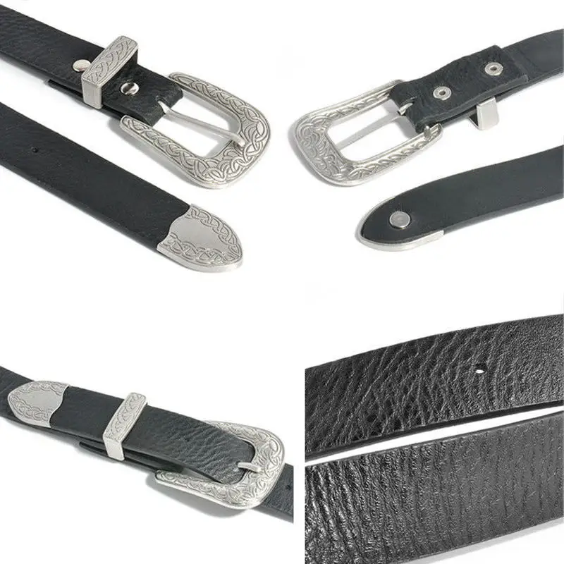 Wink Gal Fashion Female Vintage Strap Metal Pin Buckle Jeans Designer Leather Belt For Women