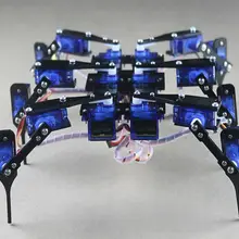 18 DOF Паук Робот Шесть футов/ноги Hexapod 4 RC Мини Роботизированная рама шасси для Arduino 9g сервопривод управления DIY игрушка обучающий проект