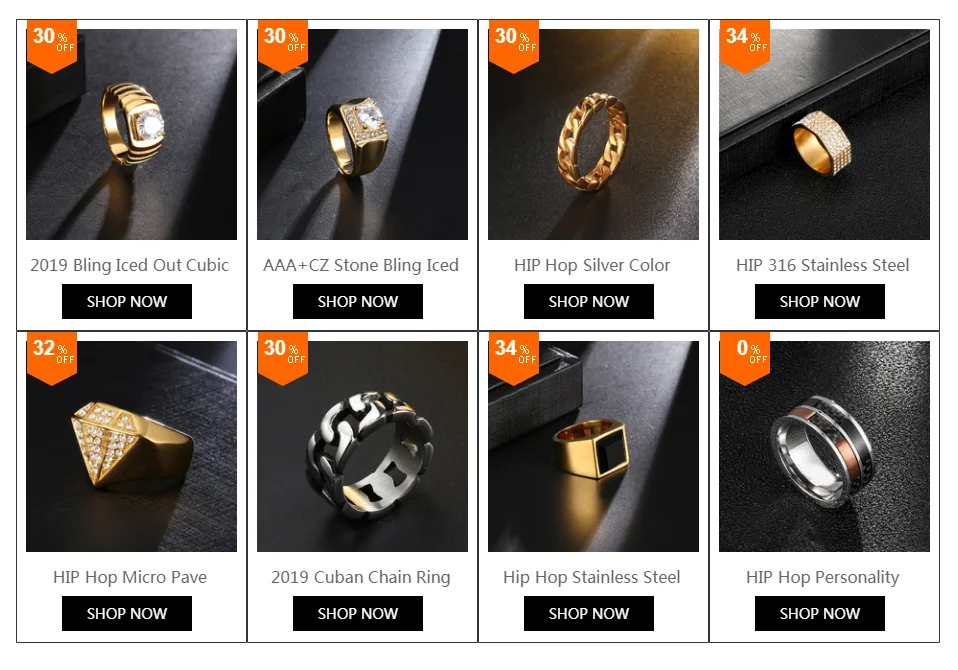 HIP Hop 316L Stainless Steel Iced Out Bling Gold Color Ring Micro Paved Rhinestone Weed Maple leaf Rings for Men Jewelry