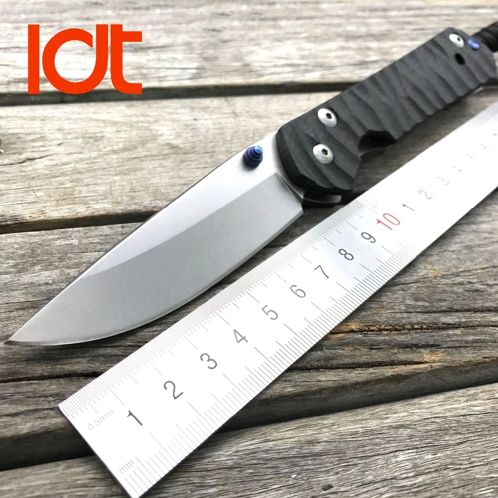 LDT Large Sebenza 25 Folding Knife D2 Blade Carbon Titanium Handle Tactical Knives Camping Survival Hunting Outdoor EDC Tools
