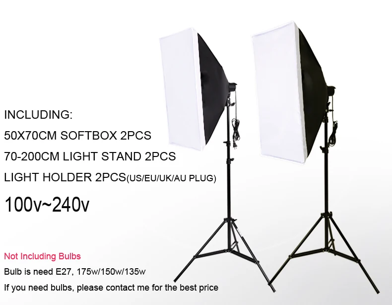 melhor DHL Frete grátis única lâmpada softbox foto kit de luz softbox definir equipamento fotográfico Photo Studio light stand tripé kit