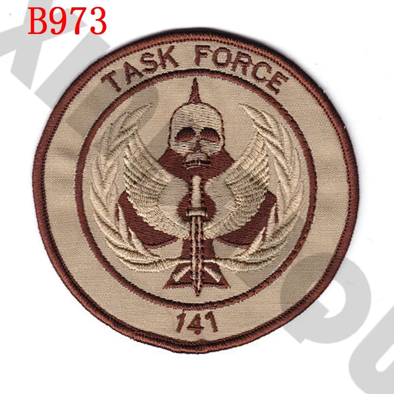 Вышитый патч 10 см черный Ops TASK FORCE 141