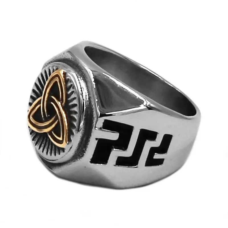 

Claddagh Irish Pattern Biker Ring Stainless Steel Jewelry Ring Biker Men Rings Wholesale 752B