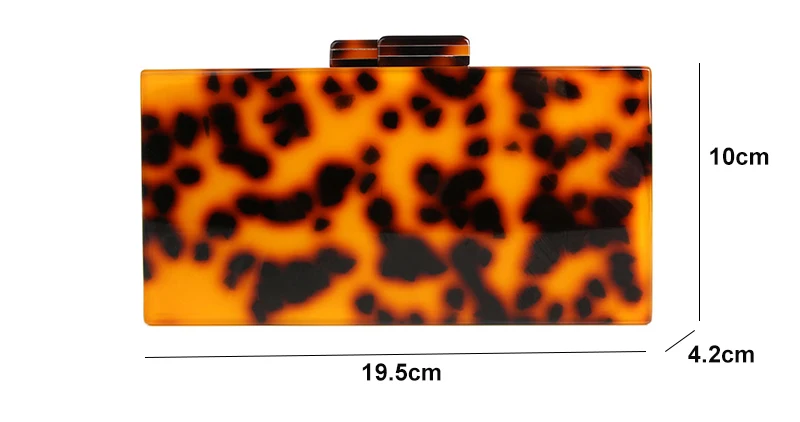 Модная женская акриловая сумка, роскошные вечерние сумки, винтажный клатч с леопардовым принтом, женская вечерняя сумочка, повседневные клатчи ZD1144