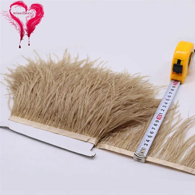 22 brown ostrich feather fringe 5