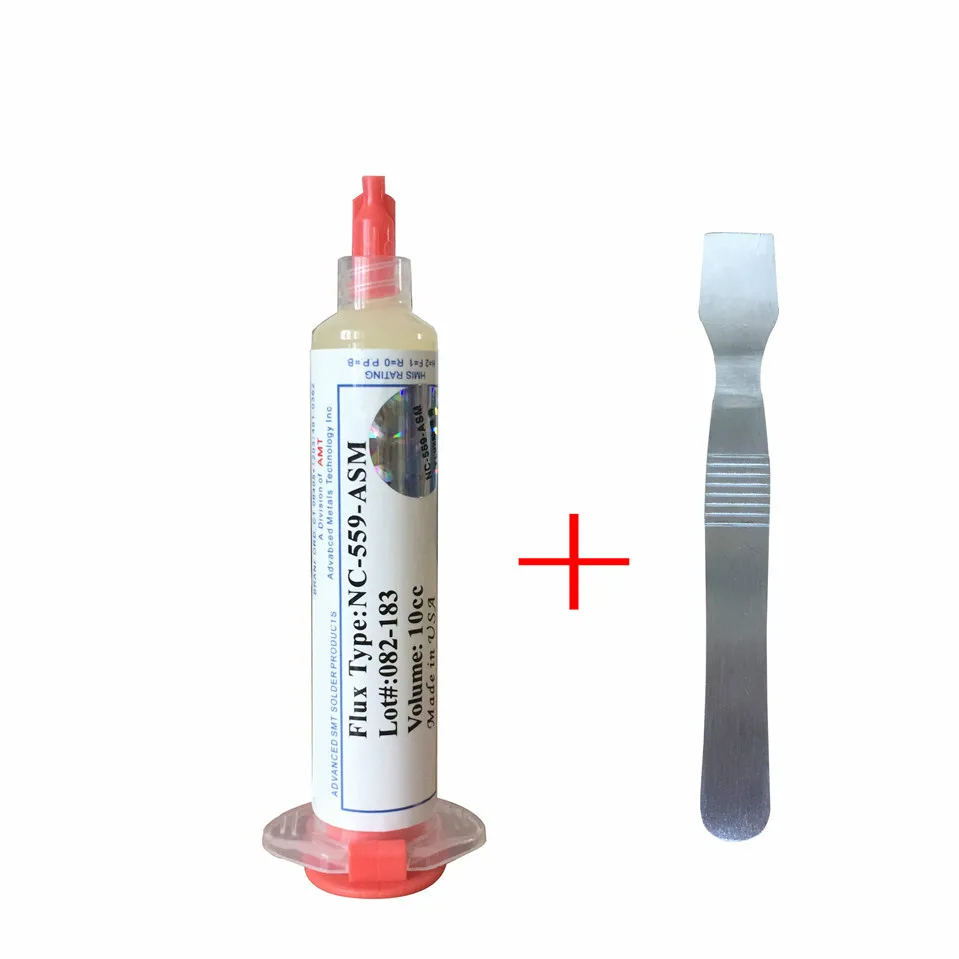 

10cc NC-559-ASM Made in USA Flux paste lead-free solder paste solder flux+ ESD brush