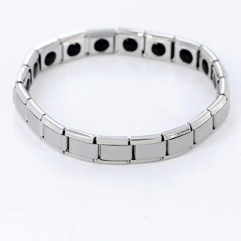 New Fashion Magnet Stainless Steel Bio Nagetive Ion Power Magnetic Hologram Energy Health Bracelet For Men Women SL-493 | Украшения и