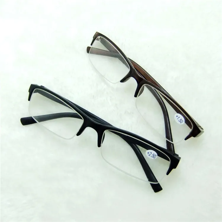 Специальная цена половинчатая металлическая рама очки для чтения мужские Высший сорт 1,0 1,5 анти усталость пресбиопические очки Бизнес
