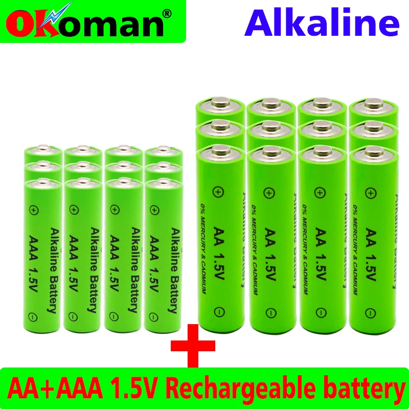 1 5 в AA 3000 мАч щелочная батарея + AAA 2100 Щелочная аккумуляторная aa aaa для светодиодных