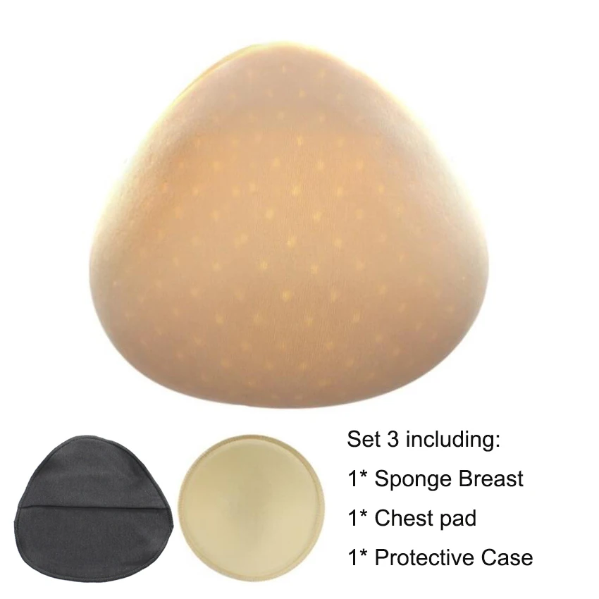 1 Pair Realistic Strap Sponge Breast Forms Fake Boobs Enhancer Bra Padding  Inserts For Crossdresser Cosplay Swimsuits S M L - AliExpress