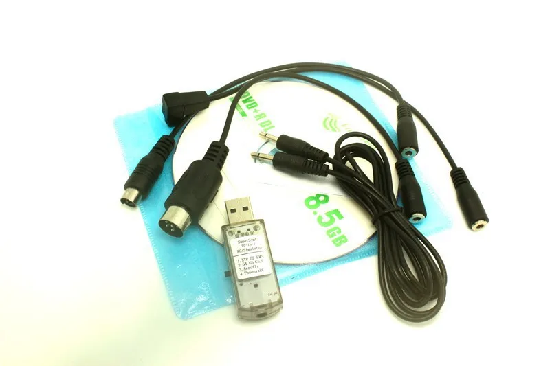 

30pcs/lot G7 Simulator DONGLE FMS Online 22 in 1 USB Simulator Adapter Cable for RC RealflY Helicopter