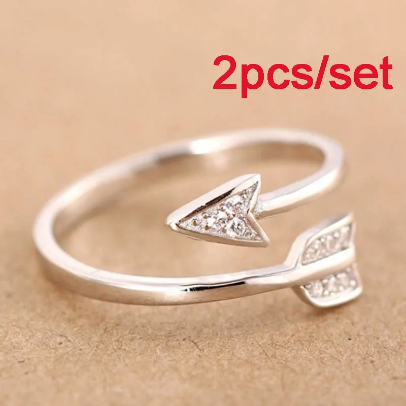 Arrows Rings New 925 Sterling Silver for Women Gift Couple Rings
