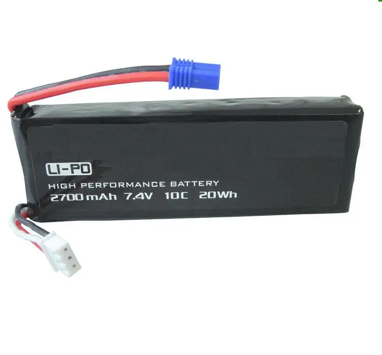 2PCS H501S X4 font b RC b font Quadcopter Spare Parts 7 4V 2700mAh 10C Battery