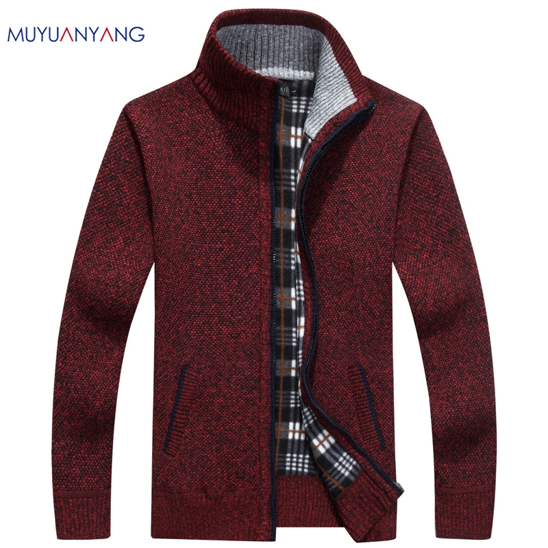 

Mu Yuan Yang New Casual Knitwear Autumn And Winter Sweater 2018 Men's Cardigan Sweaters XXL XXXL Knitwear Clothing Large Size