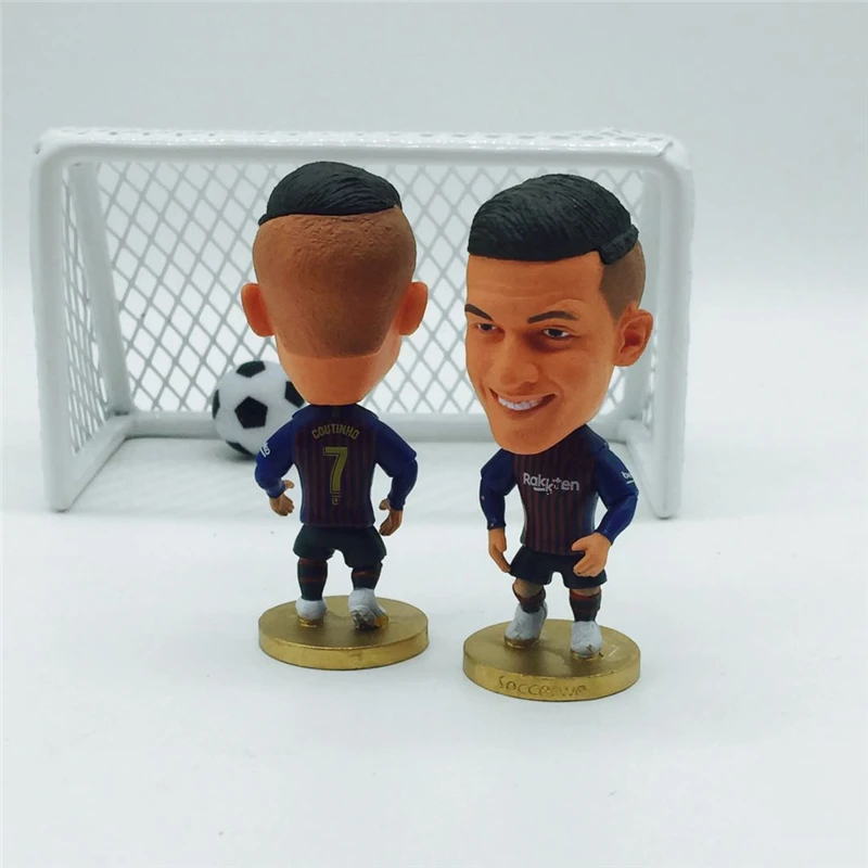

Soccerwe Soccer Star Cartoon Doll BC# 7# Coutinho Figurine Mini 2019