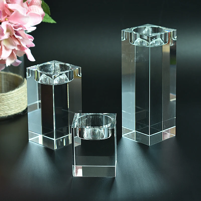 PEANDIM Religious Candle Holders Tealight Candlestick Wedding Decorations Centerpieces Bonus 3pcs Candles