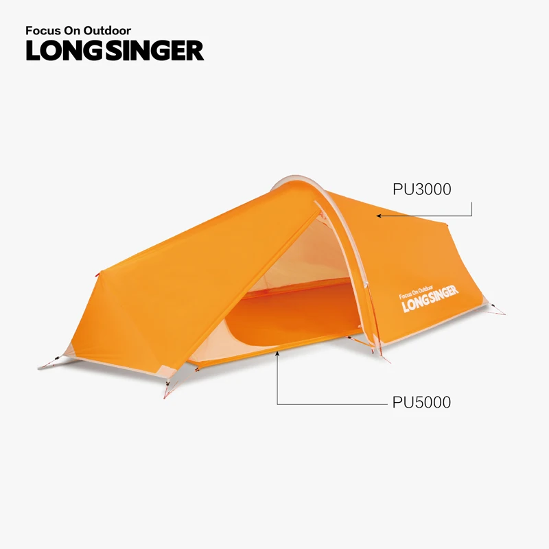 Палатка Longsinger из алюминия с силиконовым покрытием на одного человека