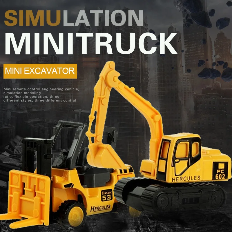 

Engineering Car Model Mini Construction Vehicle Mini Engineering Car Alloy Yellow Model Car Construction Digger Model