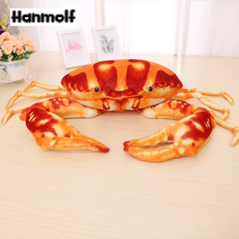 

Lifelike Swimming Crab Stuffed Plush Doll Green/Brown/Orange Aquatic Ocean Sea Plush Animals Home Decorative Plushie 27-80cm