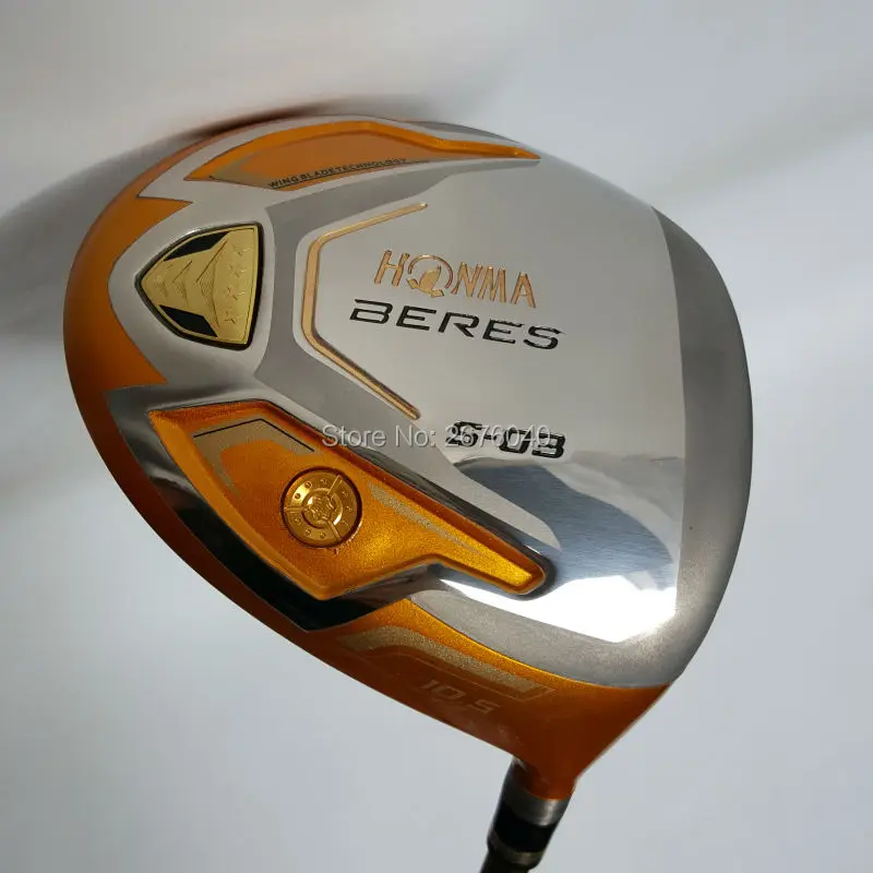 Новые клюшки для гольфа HONMA S-03 4 звезды золотой цвет гольф Драйвер 9.5or10.5 Лофт графитовый Вал R или S flex драйвер клюшки