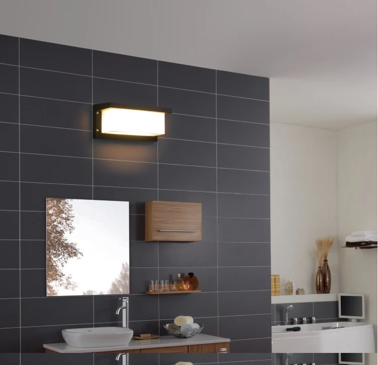 Conduziu a Luz de Parede à Prova Luzes do Alpendre Conduziu a Lâmpada Jardim ao ar Pçs ao ar Livre Dwaterproof Água Moderno Parede Radar Sensor Movimento Pátio Luz 2 Ip66 18 2 pçs ao ar livre conduziu a
