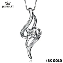 18 K золотой бриллиантовый кулон женский для влюбленных Пара девушка подарок Свадебная вечеринка предложение Мода Простой натуральный новая ручка на заказ