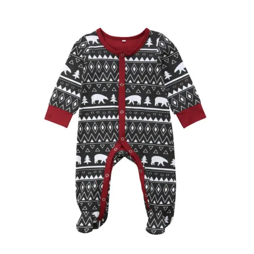 

Christmas Baby Boy Girl Cotton Romper Jumpsuit Outfit Baby Boys Girls Clothes Babygrow Sleepsuit Printed Baby Rompers