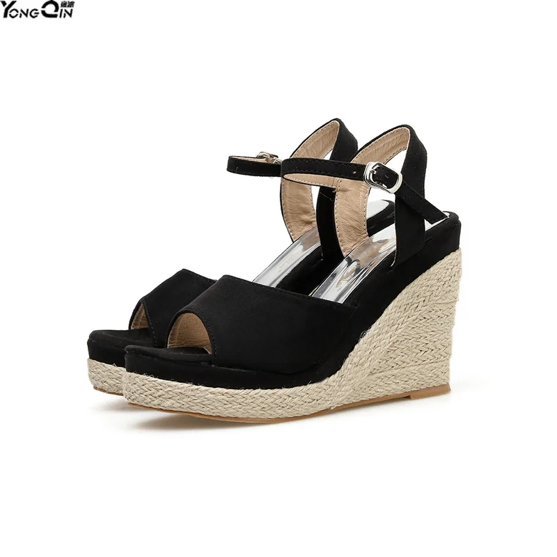 

Summer Europe new wedge sandals thick bottom Roman sandals women