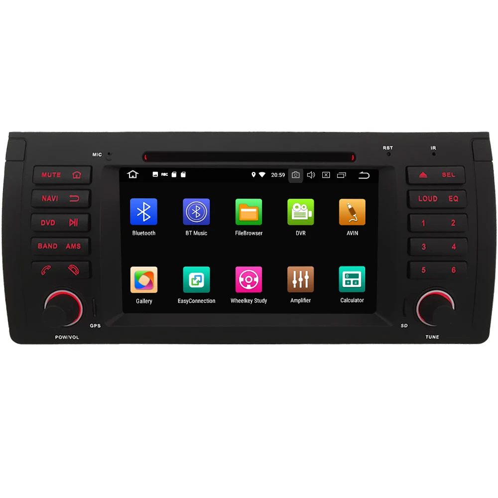 Clearance 7" Octa Core 4G WIFI Android 8.1 4GB RAM 64GB ROM RDS BT Car DVD Multimedia Player Stereo Radio Head Unit For BMW M5 X5 E53 E39 1