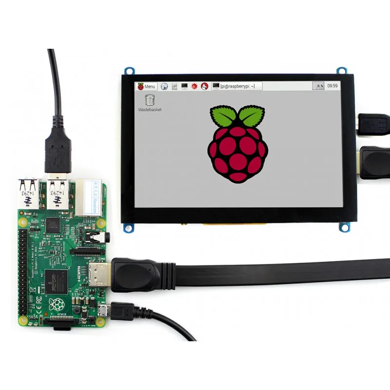 Raspberry Pi 5 дюймовый HDMI LCD 800x480 емкостный сенсорный экран ЖК дисплей поддержка BB Black