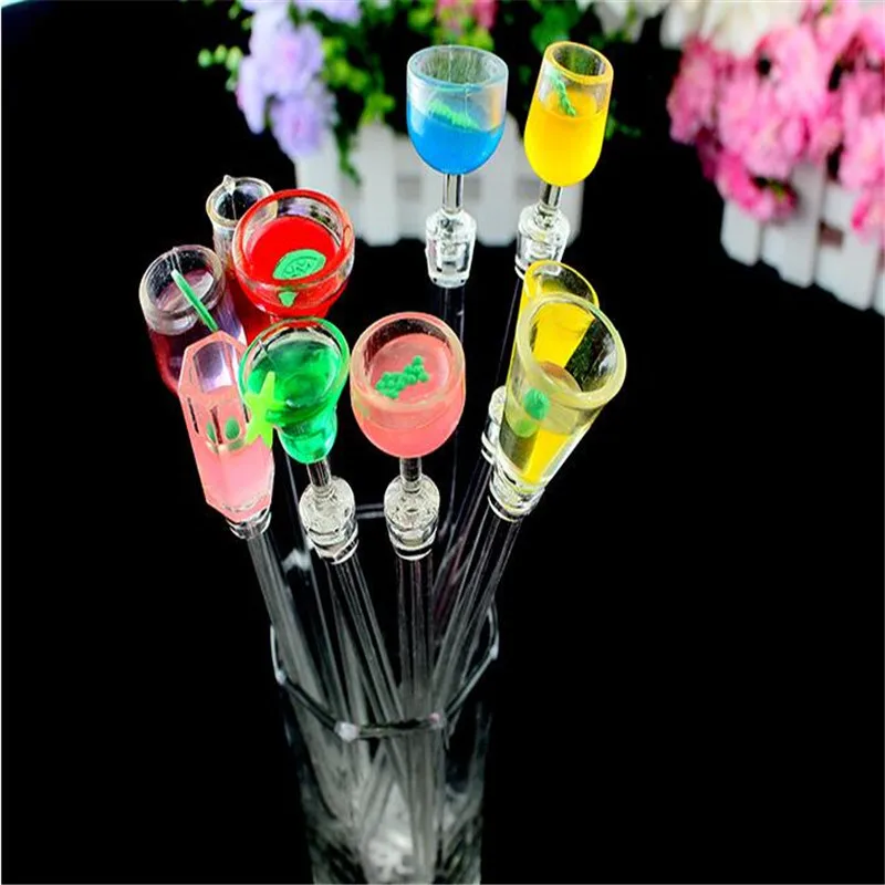 3 pcs/lot 23 cm Cute Cocktail Drink Mixer Bar Puddler Muddler Stirring